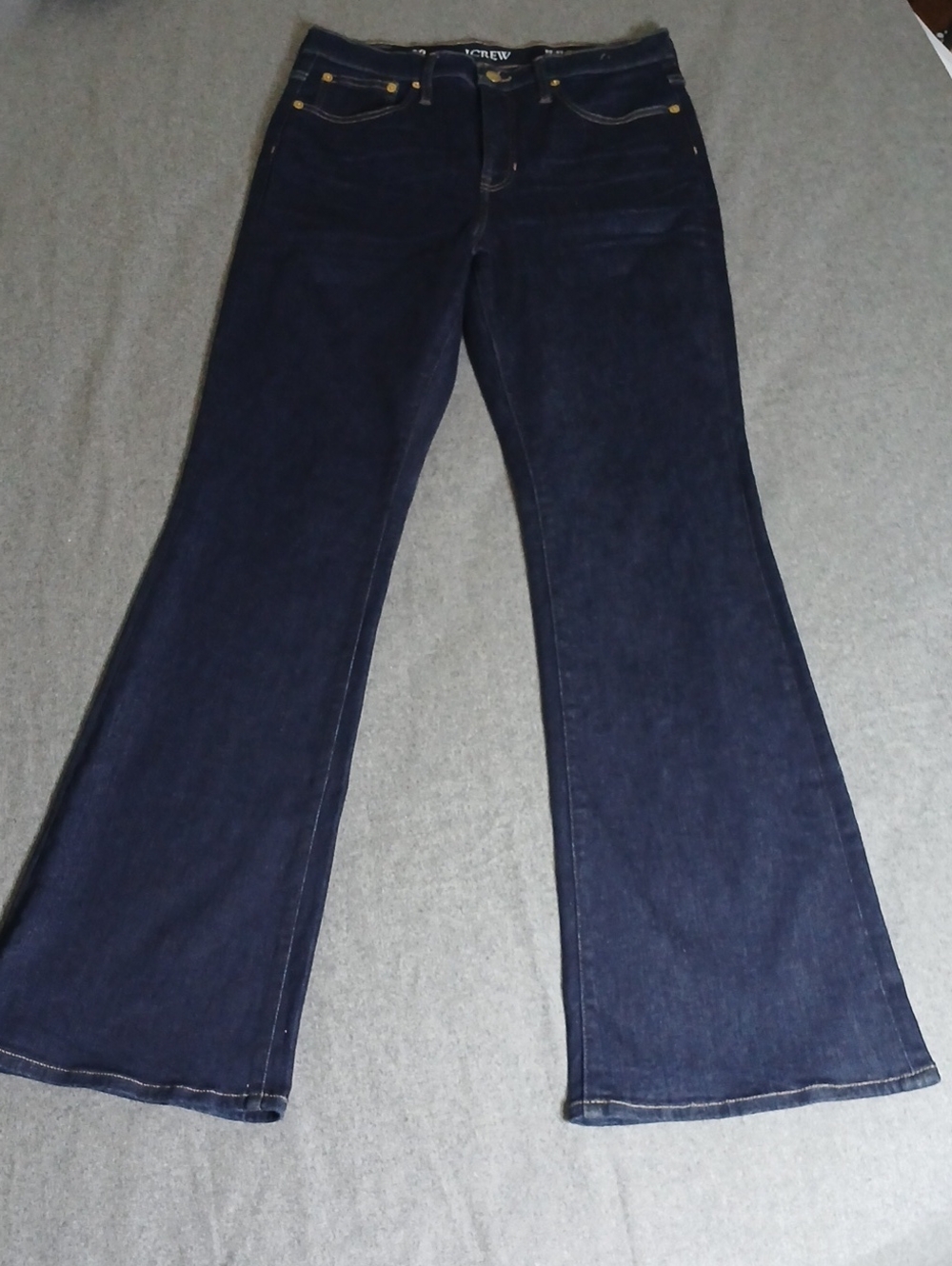 J. Crew Dark Indigo Flare Jeans 29x33